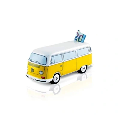 Afbeelding van BRISA VW Collection Volkswagen T2 Bus Transporter Spaarpot Keramiek (1:22) Oranje