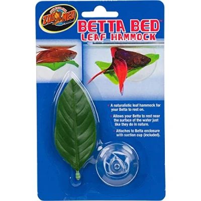 Afbeelding van Zoo Med BL 20E Betta Bed Leaf Hammock, Rustplaats in Bladvorm Vissen, Medium, Groen