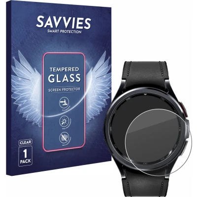 Afbeelding van Savvies Tempered Glass Screen Protector voor Samsung Galaxy Watch 6 Classic (43 mm) 9H Gehard Glas Scherm Beschermer