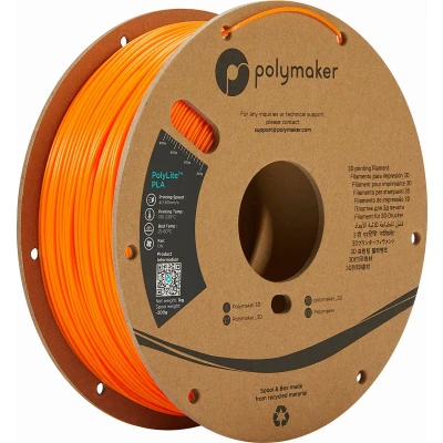 Afbeelding van Polymaker PA02008 PolyLite Filament PLA kunststof 1.75 mm 1000 g Oranje 1 stuk(s)