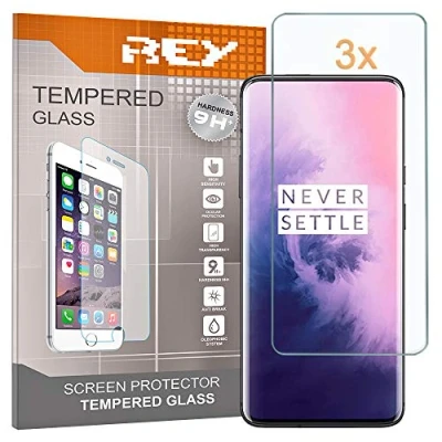 Afbeelding van Screen protector film voor ONEPLUS 7 PRO One Plus PRO, Schermbeschermer Gehard glas, Tempered Glass, (3x verpakking)