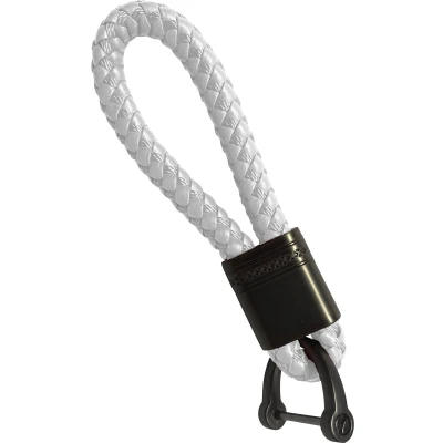 Afbeelding van Sleutelhanger Auto Touw Koord Met Ring Wit