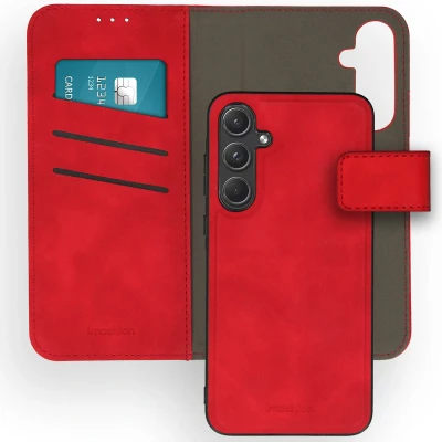 Afbeelding van Samsung Galaxy A55 Hoesje Kunstleder iMoshion 2 in 1 Case/Bookcase Rood Telefoonhoesje
