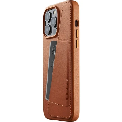 Afbeelding van MUJJO Leather Wallet Case iPhone 14 Pro Max bruin CL 030 TN