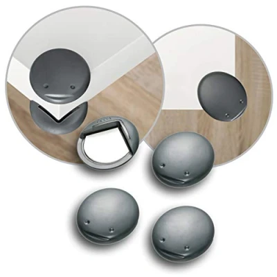 Afbeelding van reer Hoekbescherming voor baby 82021, sterke grip, getest kindveilig, 4 stuks, antraciet