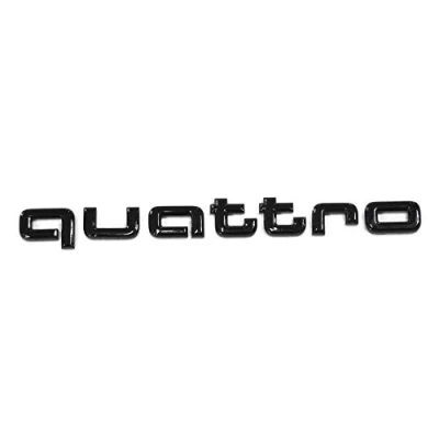 Afbeelding van Audi 4KE071806 Quattro belettering zwart Tuning Exclusive Black Edition Embleem