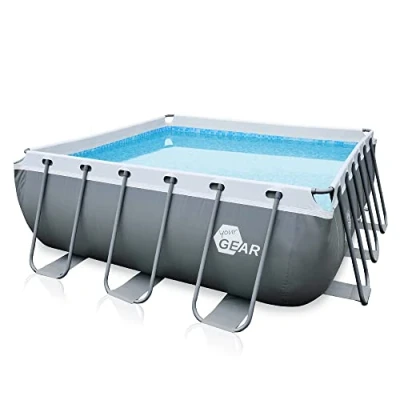 Afbeelding van your GEAR familiezwembad, 3 x 1 m, stalen frame, tuinzwembad, buizen, zwembad, kinderbadje