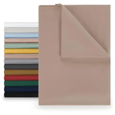 Afbeelding van Blumtal Basic Bedlaken Microvezel 320 x 275 cm Taupe hoeslaken zonder elastiek