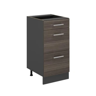 Afbeelding van Vicco Keukenonderkast R Line, Edel grijs/Antraciet, 40 cm met laden, zonder werkblad
