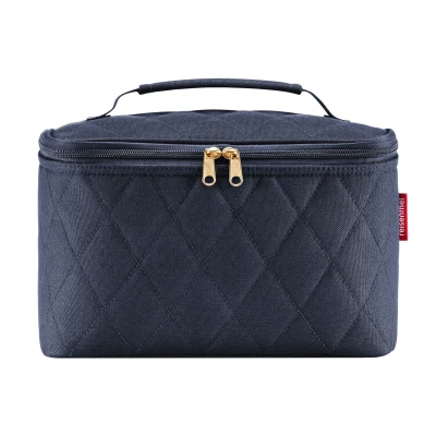 Afbeelding van Reisenthel Cosmetic Case Toilettas 4L Rhombus Midnight Gold Blauw