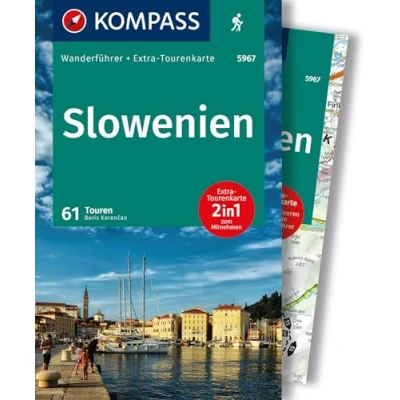 Afbeelding van KOMPASS Wanderführer Slowenien, 61 Touren mit Extra Tourenkarte: GPS Daten zum Download: 5967