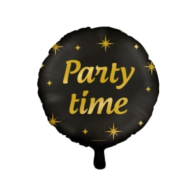 Afbeelding van Helium Ballon Party Time Classy 45cm per stuk