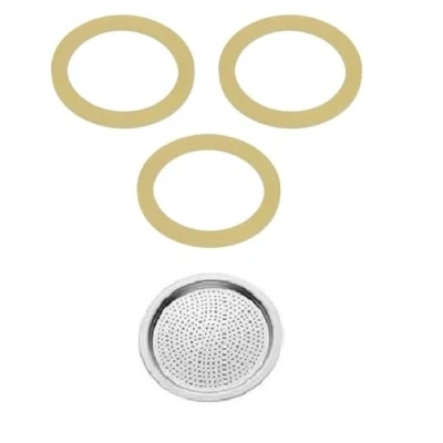 Afbeelding van Alicia De Longhi 6 kopjes 3 afdichtingen + 1 originele EMK6 filter