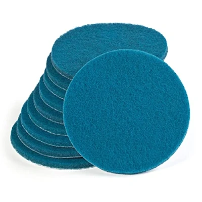 Afbeelding van Wfix Klittenbandschuurvlies voor excentrische schuurmachines 150 mm P400 500 medium fijn blauw 10 stuks schuurspons polijstspons metaal incl. roestvrij staal, steen, hout, kunststof etc