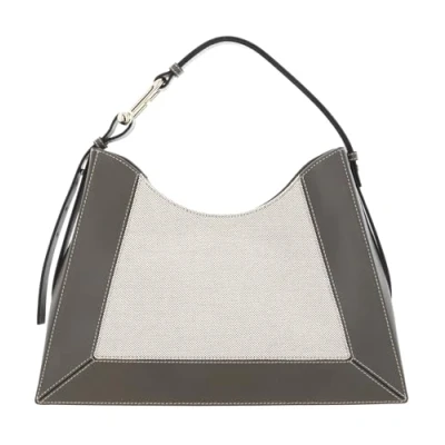 Afbeelding van FURLA Leren Schoudertas Nuvola Hobo Bag Toni Sage Kaki