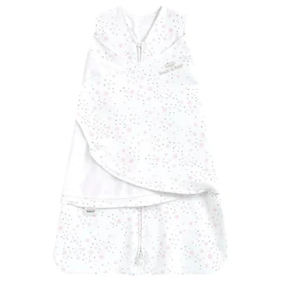 Afbeelding van Halo Swaddle babyslaapzak 1,5 tog SleepSack 100% katoen, roze manen voor baby&#039;s Eenvoudige luierwissel met ritssluiting Draagbare deken Jongens en meisjes, 3 6 maanden