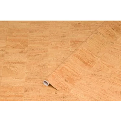 Afbeelding van d c fix meubelfolie kurk hout look 67,5 cm x 2 m zelfklevende decoratieve folie voor keuken, tafel, kast, vensterbank, keukenfronten kastfolie tafelfolie houtfolie bruin
