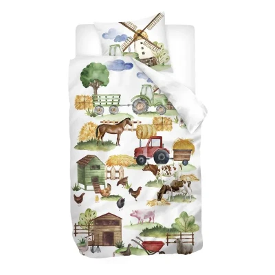 Afbeelding van Snoozing Melle Dekbedovertrek Eenpersoons 140x200/220 cm Multi