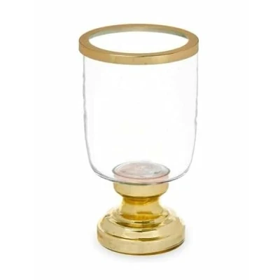 Afbeelding van Kaarshouder Fluitglas Gouden Staal 12 x 24,5 cm (6 Stuks)