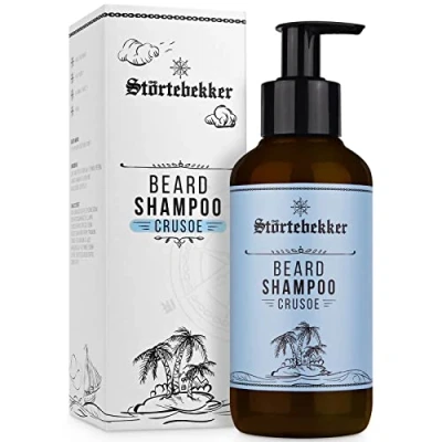 Afbeelding van Störtebekker® Premium baardshampoo voor heren, 200 ml de dagelijkse baardverzorging, optimale reiniging en verzorging baard, opbrengst schuim, baardwash mannen,