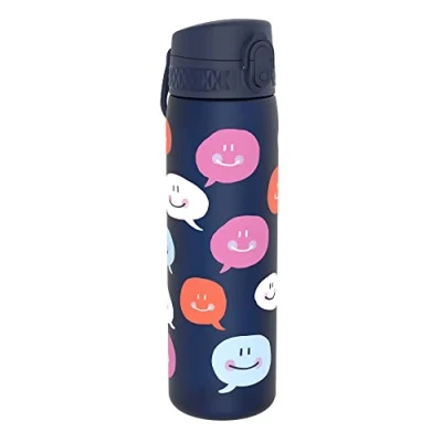 Afbeelding van Ion8 Lekvrije Slanke Waterfles, BPA vrij, tekstballon, 500ml (18oz)