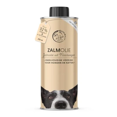 Afbeelding van Annimally Zalmolie voor Honden 250 ml rijk aan Omega 3 &amp; 6 vetzuren (meer dan 32%) Barf visolie geschikt hond en kat Zuiver natuurproduct, koudgeperst uit Duitsland