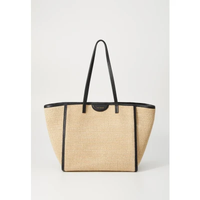 Afbeelding van Ted Baker Barni Faux Raffia Large Shopper Bag Black Beige