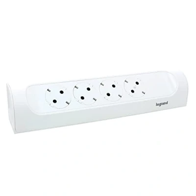 Afbeelding van Legrand 90 monteerbare contactdoos 4x2p a zonder snoer wit 694503