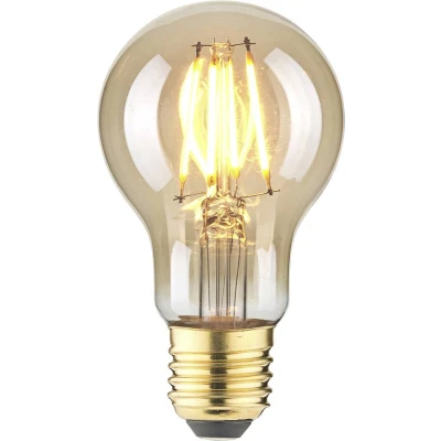 Afbeelding van LightMe LM85056 LED lamp E27 Peer 4.5 W Barnsteen (Ø x l) 60 mm 108 1 stuk(s)