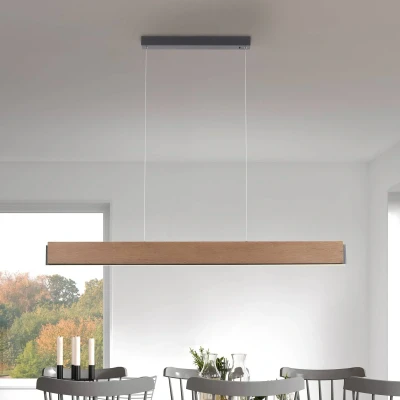 Afbeelding van Paul Neuhaus Design hanglamp Palma hout 2465 79