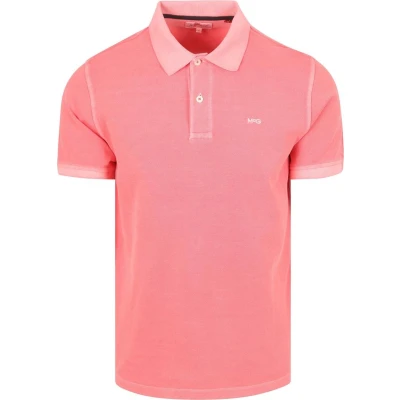 Afbeelding van McGregor Piqué Polo Coral maat S heren met Regular fit Pasvorm Katoen Suitable Herenkleding Poloshirt