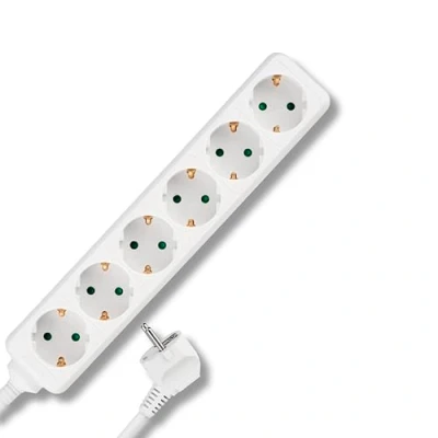 Afbeelding van REV 0512388555 stekkerdoos, meervoudige stekkerdoos 6 voudig, kabel 3 m, max. 3500 W, wit
