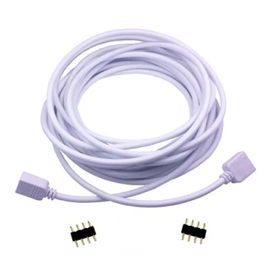 Afbeelding van LitaElek 2,5 m verlengkabel, ledstrip, RGB, 4 polig, strip, led, connector voor SMD 5050 3528 2835 RGB wit, 1 stuk