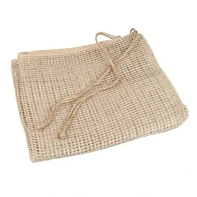 Afbeelding van Windhager 07473 Jute netzakken eco, rasselzakken, uienzakken, aardappelzak, groentezakken, zakken voor haardhout, medium 40 x 60 cm, 2 stuks, tot 12,5 kg,