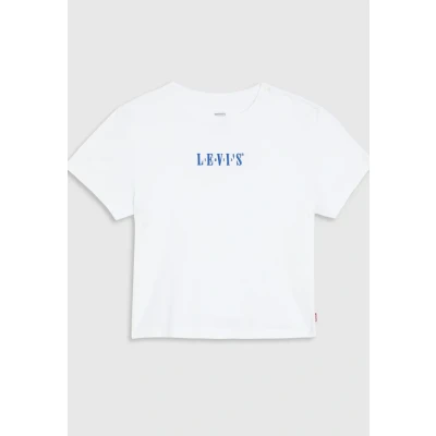Afbeelding van Levi&#039;s Plus Perfect TEE Tshirt print, Dames, Maat: 46/48, Bright white