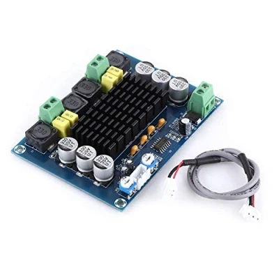 Afbeelding van 120W Dual Channel Eindversterker Hoge Prestaties Audio Versterker DC 12V naar 26V 100db Digitale