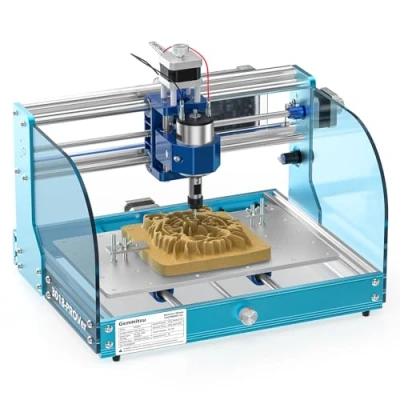Afbeelding van Genmitsu 3018 PROVer V2 CNC freesmachine met volledige aluminiumstructuur voor beginners, mini freesgraveerset Z sonde, eindschakelaars, e stop, ideaal hout, acryl, MDF, kunststof, PVC