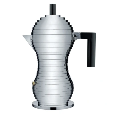 Afbeelding van Alessi Percolator Pulcina MDL02/6 B Zwart 6 kops door Michele De Lucchi