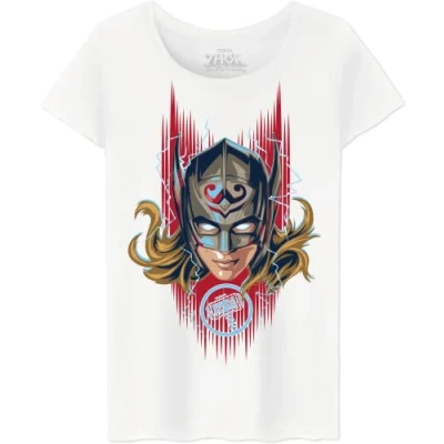 Afbeelding van Marvel WOTLATMTS010 T shirt voor dames, wit, maat S, Wit., S