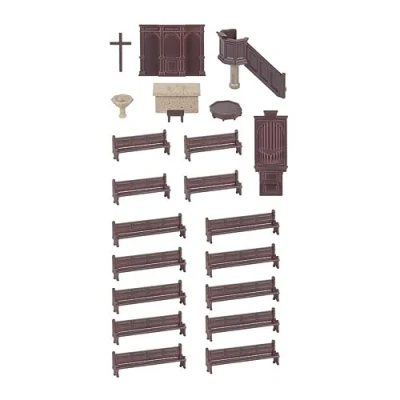 Afbeelding van Faller Kerk accessoire set modelbouwsets, hobbybouwspeelgoed voor kinderen, modelverf en accessoires
