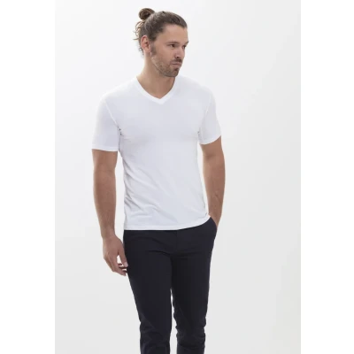 Afbeelding van mey Hybrid Tshirt basic, Heren, Maat: 56, Weiss
