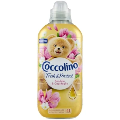 Afbeelding van Coccolino wasverzachter concentraat sandelhout en kamperfoelie, Intense Care wasmachine met professionele vezeltechnologie, formaat tot 42 wasbeurten, 980 ml