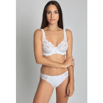 Afbeelding van Sassa Classic LACE Beugel BH, Dames, Maat: 80B, Weiß