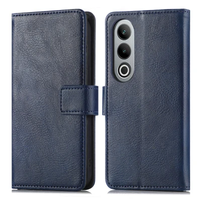 Afbeelding van OnePlus Nord CE 4 Hoesje Kunstleder iMoshion Bookcase Donkerblauw Telefoonhoesje
