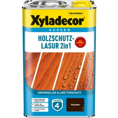 Afbeelding van 4L Xyladecor 2 in 1 houtbeschermingsglazuur palissander