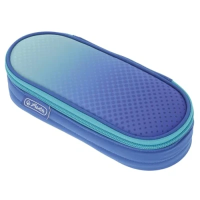 Afbeelding van Herlitz, Potloodetuis, Loafer etui Dip Dye Blauw/Turquoise