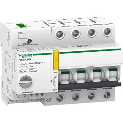 Afbeelding van Schneider electric reflex ic60n installatieautomaat 4 polig 10ka c karakteristiek 16a 13 modulen a9c62416