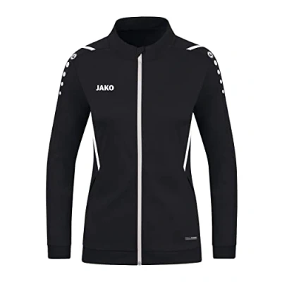 Afbeelding van JAKO Polyester Jas Uitdaging, Dames, Zwart En Wit, 34