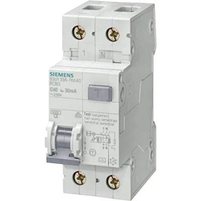Afbeelding van Siemens fi ls protector type a pse ssf d 70mm ifn 30ma 6ka 1 n polee c 20a 5su1356 7kk20