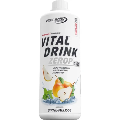 Afbeelding van Best Body Nutrition Low Carb Vital Drink 1000ml Pear Lemon Balm